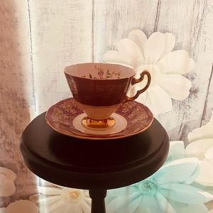 Adderley Bone China England Vintage Tea Cup and Saucer.